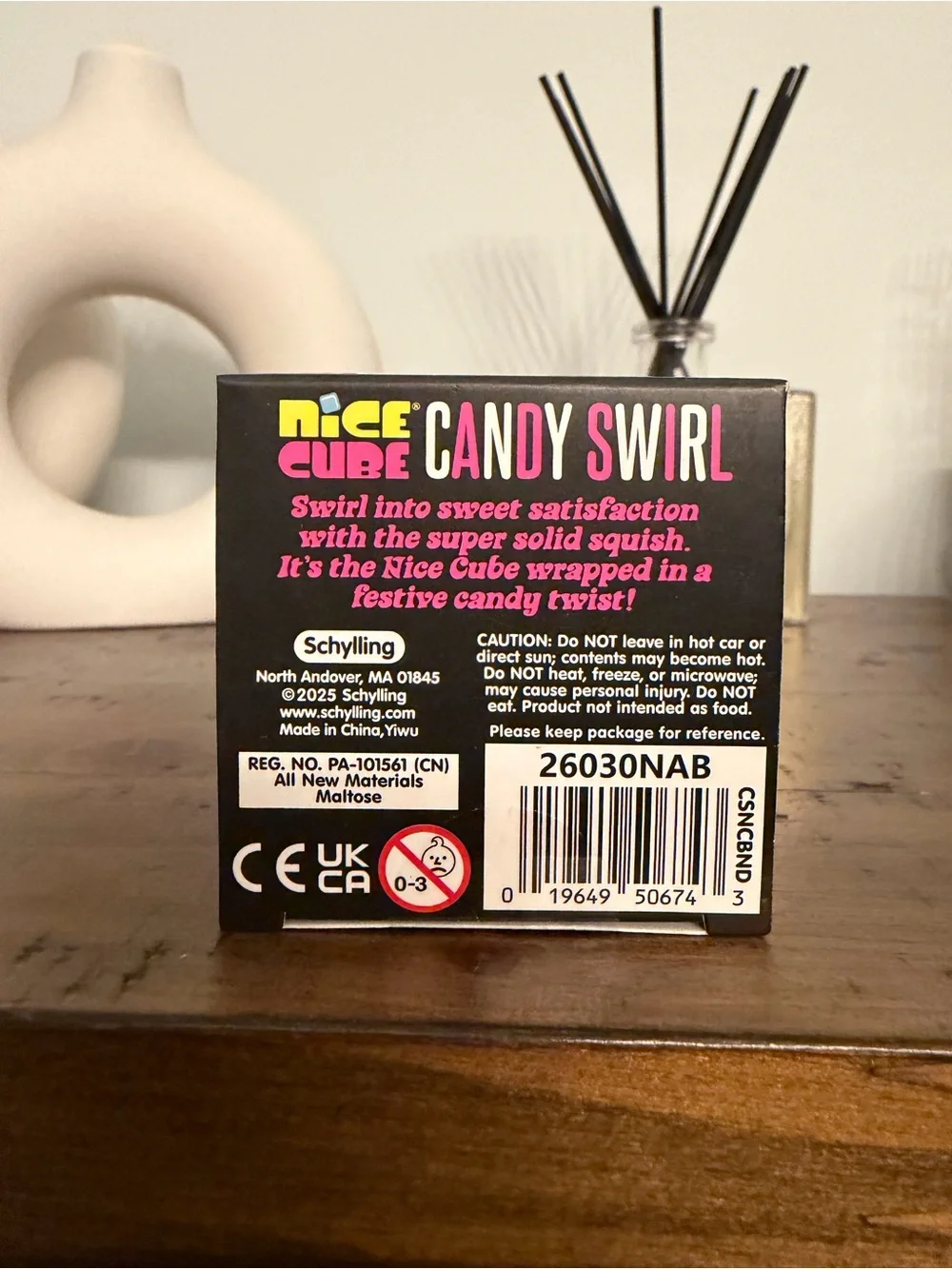 Nee Doh Nice Cube Candy Swirl Sensory Squish Toy